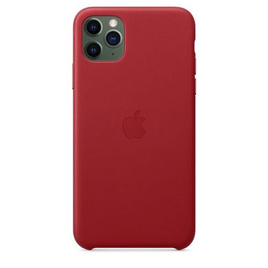 Чехол шкіряний Apple Leather Case для iPhone 11 Pro Max (PRODUCT)RED (MX0F2) 3638 фото