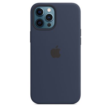 Чохол Apple Silicone Case with MagSafe Deep Navy (MHLD3) для iPhone 12 Pro Max 3840 фото