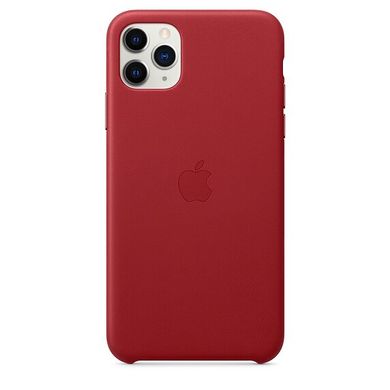 Чехол шкіряний Apple Leather Case для iPhone 11 Pro Max (PRODUCT)RED (MX0F2) 3638 фото