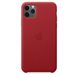 Чехол шкіряний Apple Leather Case для iPhone 11 Pro Max (PRODUCT)RED (MX0F2)