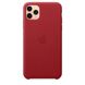 Чехол кожаный Apple Leather Case для iPhone 11 Pro Max (PRODUCT)RED (MX0F2) 3638 фото 4