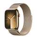 Apple Watch Series 9 GPS + Cellular 41mm Gold Stainless Steel Case with Gold Milanese Loop (MRJ73) 4487 фото 1