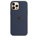 Чохол Apple Silicone Case with MagSafe Deep Navy (MHLD3) для iPhone 12 Pro Max 3840 фото 2