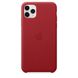 Чехол кожаный Apple Leather Case для iPhone 11 Pro Max (PRODUCT)RED (MX0F2) 3638 фото 2