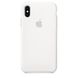 Силиконовый чехол для iPhone X Apple белый (MQT22) 1288 фото 1