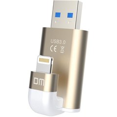 Флеш-накопитель DM Aiplay Pro APD003 32GB USB 3.0 / Lightning Gold для iPhone, iPad, iPod