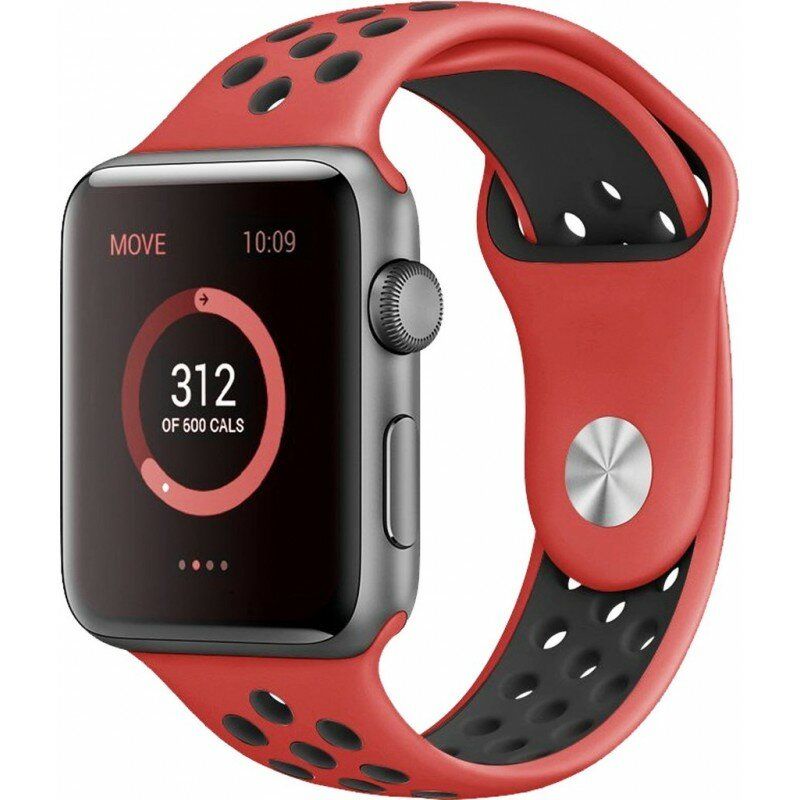 red nike apple watch band