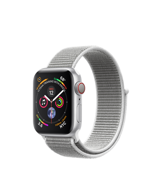 Apple Watch Series 4 (GPS+LTE) 40mm Silver Aluminum Case with Seashell Sport Loop (MTUF2) 2064 фото