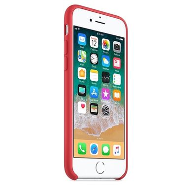 Силіконовий чохол Apple Silicone Case Red Raspberry (MRFQ2) для iPhone 8/7 1862 фото