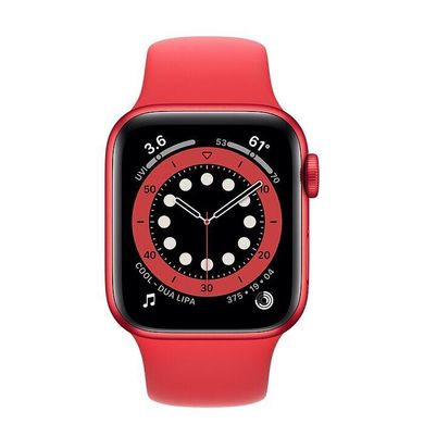 Apple Watch Series 6 44mm Red Aluminum Case with (PRODUCT) RED Sport Band (M00M3) 3753 фото
