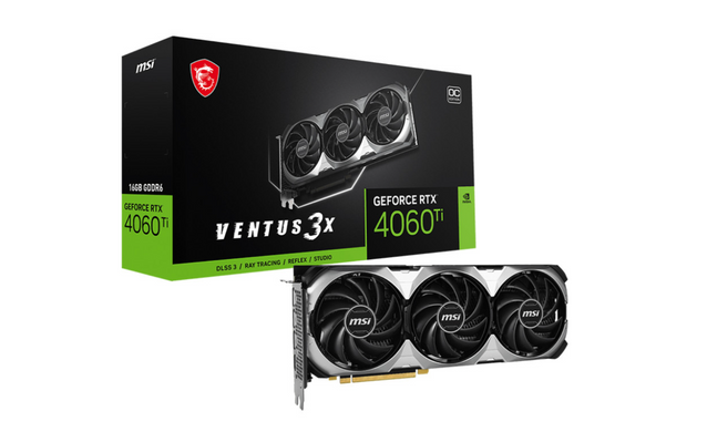 Відеокарта MSI GeForce RTX 4060 Ti VENTUS 3X 16G OC