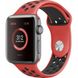 Ремінець Nike+ Apple Watch 38/40 mmm Red/Black Nike Sport Band (High Copy) 2311 фото 1