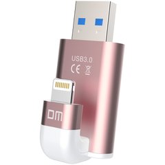 Флеш-накопитель DM Aiplay Pro APD003 32GB USB 3.0 / Lightning Rose Gold для iPhone, iPad, iPod