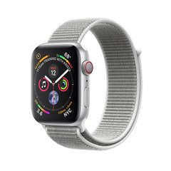 Apple Watch Series 4 (GPS+LTE) 44mm Silver Aluminum Case with Seashell Sport Loop (MTUV2)