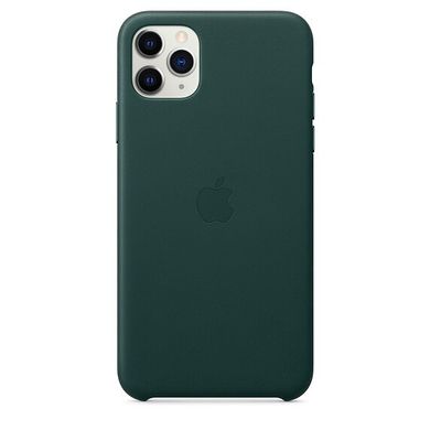 Чехол кожаный Apple Leather Case для iPhone 11 Pro Max Forest Green (MX0C2) 3640 фото