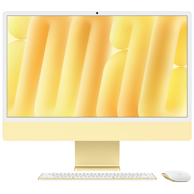 Apple iMac 24" 2024 M4 8CPU/8GPU/16GB/256GB with Standard glass - Yellow (MWUD3) 5955-5 фото