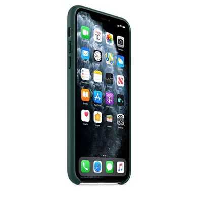 Чехол кожаный Apple Leather Case для iPhone 11 Pro Max Forest Green (MX0C2) 3640 фото