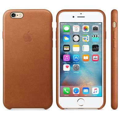 Чехол Apple Leather Case Saddle Brown (MKXC2) для iPhone 6/6s Plus 306 фото