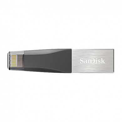 Флеш-накопичувач SanDisk iXpand MINI 128GB USB 3.0 / Lightning для iPhone, iPad  1350 фото