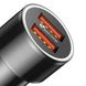 Автозарядка BASEUS Small Screw Dual-USB Quick Charger 36 W (BLACK) (CAXLD-B01)