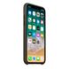 Силиконовый чехол для iPhone X тёмно-оливковый цвет (MR522) 1290 фото 2