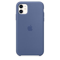 Чохол Apple Silicone Case для iPhone 11 Linen Blue (MY1A2)