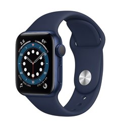 Apple Watch Series 6 44mm Blue Aluminum Case with Blue Sport Band (M00J3)