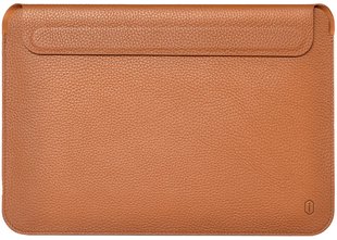 Чехол WIWU Genuine Leather Laptop Sleeve 14" (Brown) 12245 фото