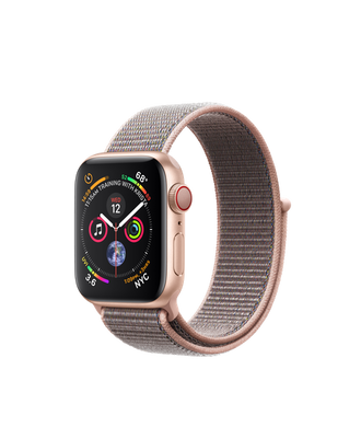 Apple Watch Series 4 (GPS+LTE) 40mm Gold Aluminum Case with Pink Sand Sport Loop (MTUK2) 2065 фото