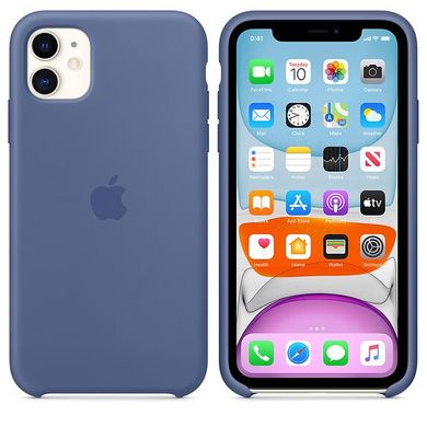 Чохол Apple Silicone Case для iPhone 11 Linen Blue (MY1A2) 3675 фото