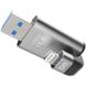 Флеш-накопитель DM Aiplay Pro APD003 32GB USB 3.0 / Lightning Silver для iPhone, iPad, iPod 1610 фото 3