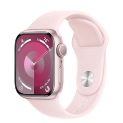 Apple Watch Series 9 GPS 41mm Pink Aluminum Case with Light Pink Sport Band - S/M (MR933) 4458 фото
