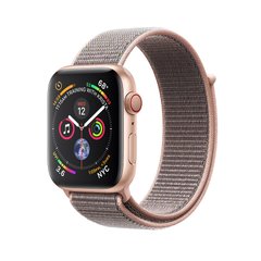 Apple Watch Series 4 (GPS+LTE) 44mm Gold Aluminum Case with Pink Sand Sport Loop (MTV12) 2068 фото