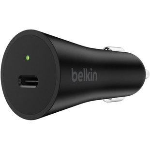 Автомобильний зарядний пристій Belkin USB-C 27W 3A Fast Charge Black (F7U071BTBLK) 7852 фото