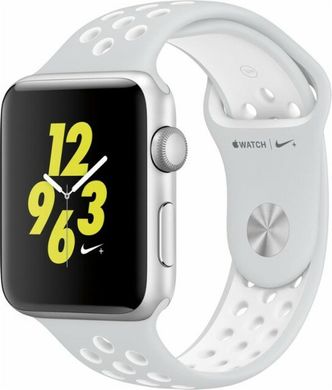 Ремешок Nike+ Apple Watch 42/44mm Pure Platinum/White Nike Sport Band (High Copy) 2314 фото