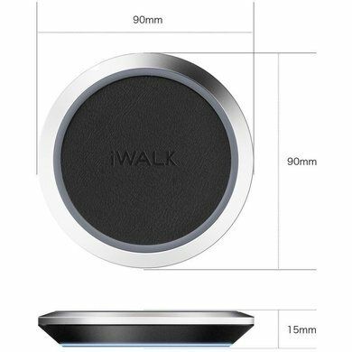 Беспроводное зарядное устройство iWALK Wireless Charging Pad (Black) 1663 фото