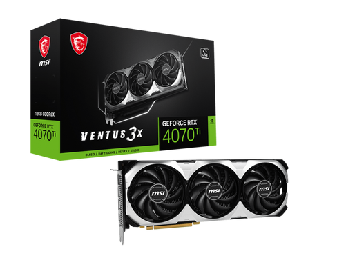 Видеокарта MSI GeForce RTX 4070 Ti VENTUS 3X 12G