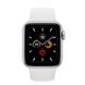 Apple Watch Series 5 (GPS) 40mm Silver Aluminum Case with White Sport Band (MWV62) 3477 фото 1