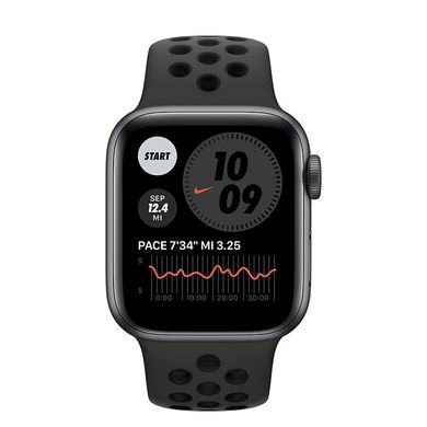 Apple Watch Nike Series 6 GPS 40mm Space Gray Aluminum Case w. Anthracite/Black Nike Sport B. (M00X3) 3757 фото