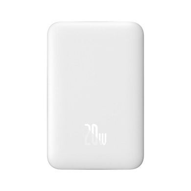 Зовнішній акумулятор Baseus Magnetic Bracket Mini 10000mAh 20W White (P10059001223-00) 9839 фото