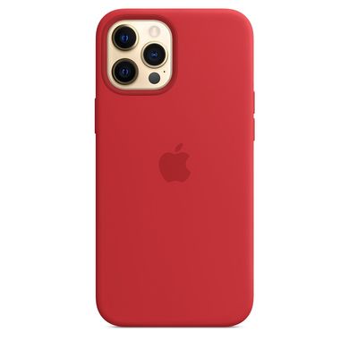 Чехол Apple Silicone Case with MagSafe (PRODUCT)RED (MHLF3) для iPhone 12 Pro Max 3845 фото