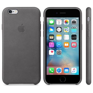 Чехол Apple Leather Case Storm Gray (MM322) для iPhone 6/6s Plus 309 фото