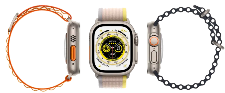 Смарт-годинник Apple Watch Ultra 49mm (GPS + Cellular) Titanium Case with Orange Alpine Loop - S (MNHH3) 4402 фото