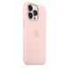 Чохол Apple Silicone Case with MagSafe Chalk Pink (MM2H3) для iPhone 13 Pro 4098 фото 5