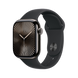 Apple Watch Series 10 GPS + Cellular 42mm Slate Titanium Case with Black Sport Band - M/L (MWXH3)