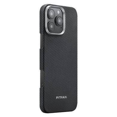 Чохол Pitaka Ultra-Slim Case Twill 600D for iPhone 16 Pro Max - Black/Grey (KI1601PMA)