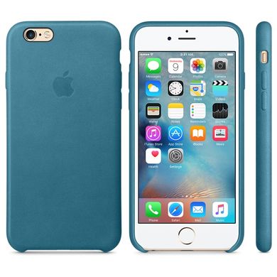 Чохол Apple Leather Case Marine Blue (MM362) для iPhone 6/6s Plus 310 фото
