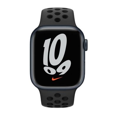 Ремешок Apple Nike Sport Band Anthracite/Black для Apple Watch 45/44/42 mm (ML883) 76000 фото