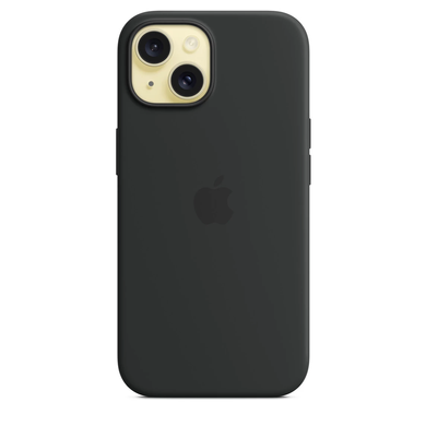 Чохол Apple iPhone 15 Silicone Case with MagSafe - Black (MT0J3) 7836 фото