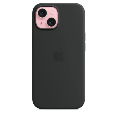 Чехол Apple iPhone 15 Silicone Case with MagSafe - Black (MT0J3) 7836 фото